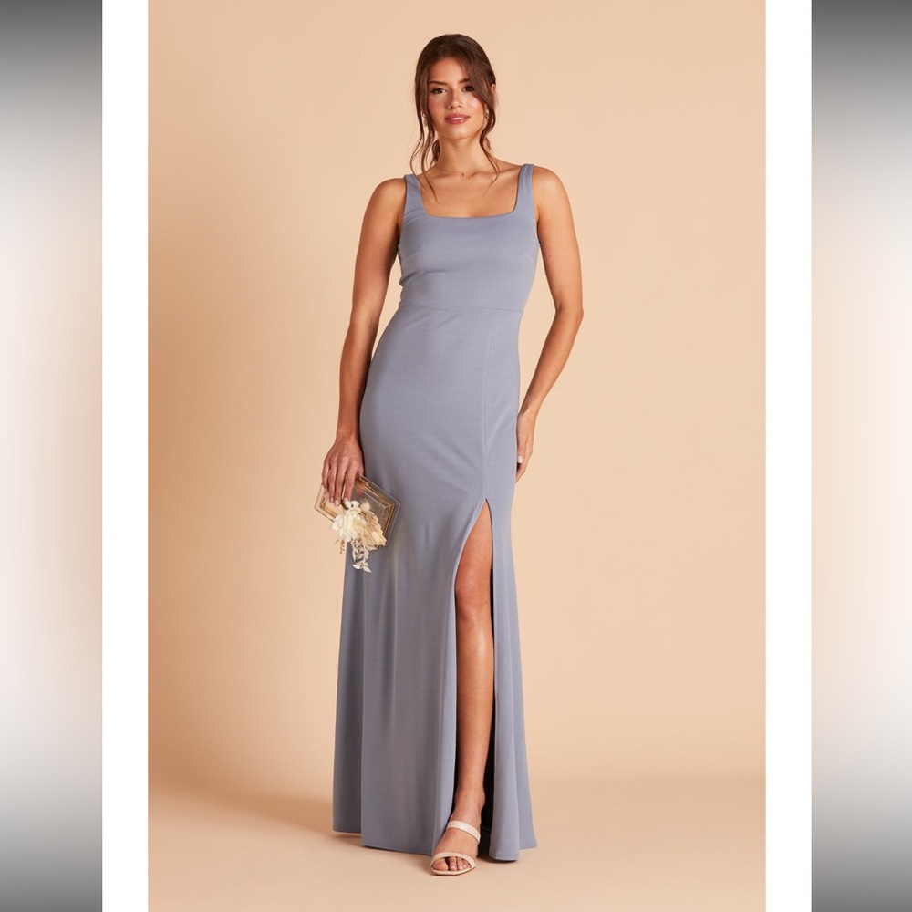 Birdy Grey Alex Dress Crepe Dusty Blue